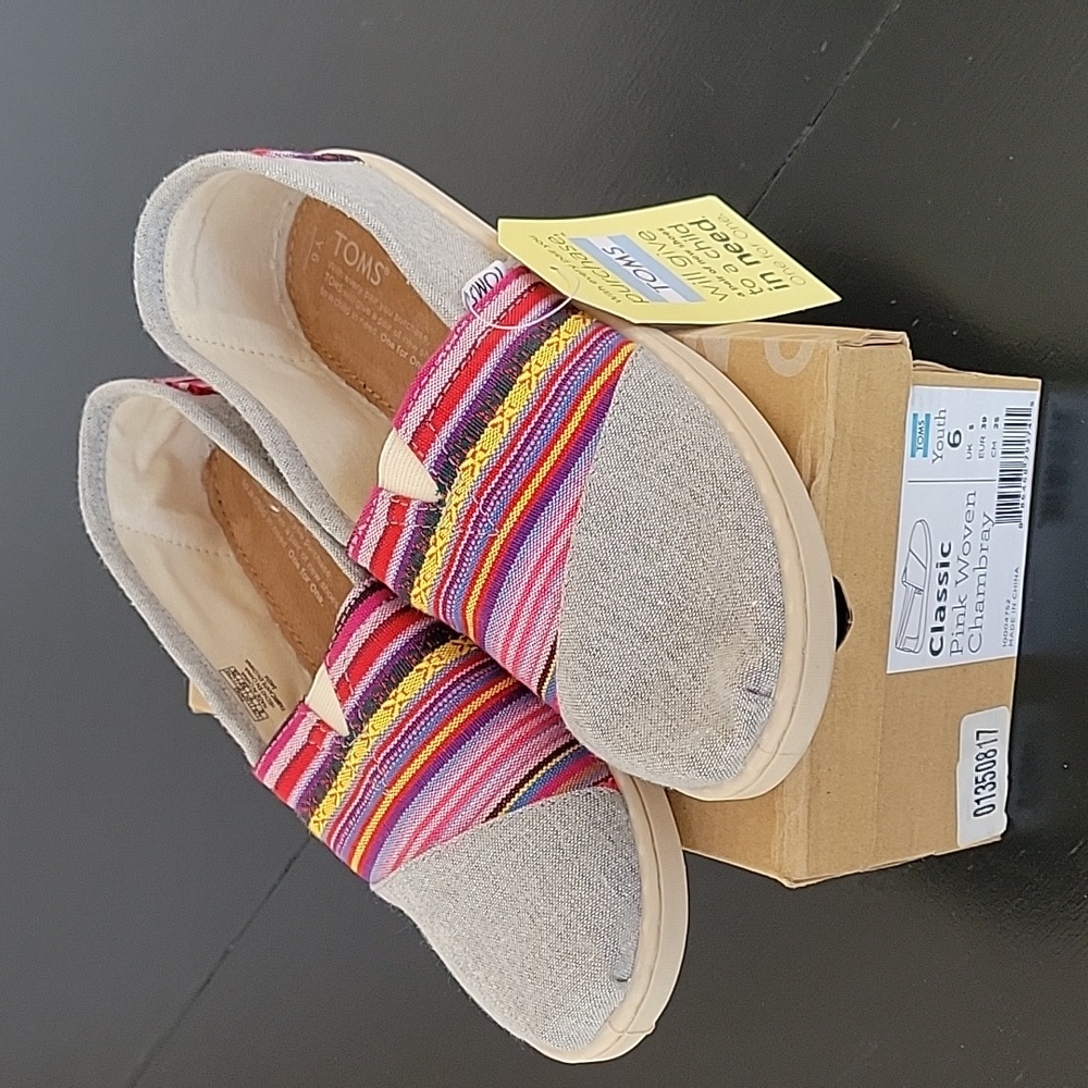 Toms Classic Pink Woven Chambray